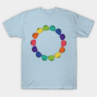 Rainbow Colored Pumpkin Ring T-Shirt